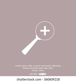 Vector Magnifier Glass and Zoom