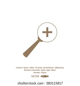 Vector Magnifier Glass and Zoom