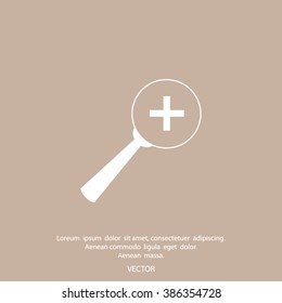 Vector Magnifier Glass and Zoom