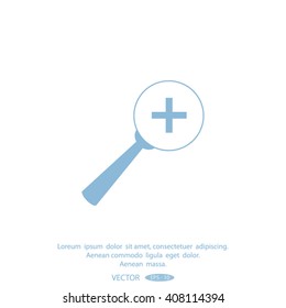 Vector Magnifier Glass and Zoom