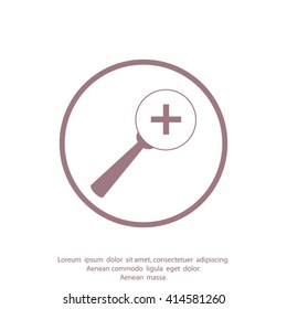 Vector Magnifier Glass and Zoom