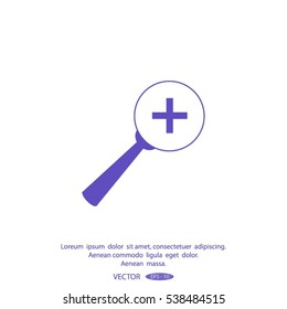 Vector Magnifier Glass and Zoom