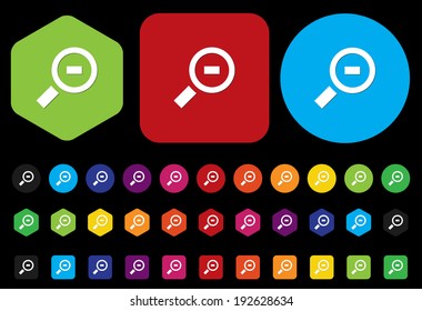 Vector magnifier icon