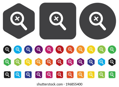 Vector magnifier icon