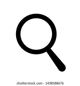 Vector magnifier icon for search bar.