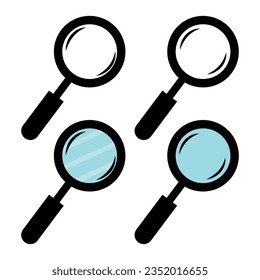  vector magnifying glass 10 eps