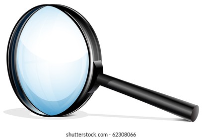 Vector magnifying glass