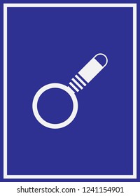 Vector magnifying glass icon