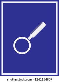 Vector magnifying glass icon