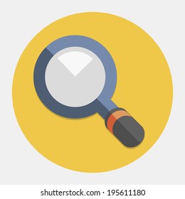 Vector magnifying glass icon