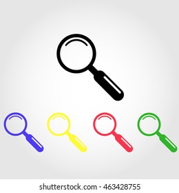 vector magnifying glass icon
