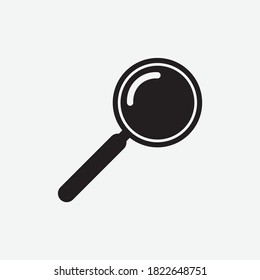 icono de lupa vectorial negro