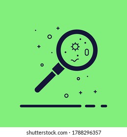 vector of magnifying glass icon. magnifying glass clip art. magnifying glass illustration.