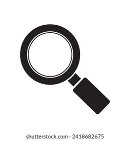 Vector magnifying glass icon. eps 10