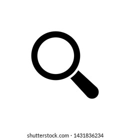 Vector magnifying glass icon illustration.