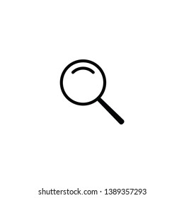 Vector magnifying glass icon with reflection