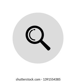 Vector magnifying glass icon with reflection
