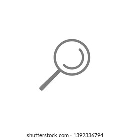 Vector magnifying glass icon with reflection