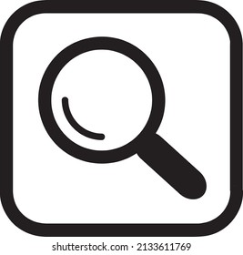 Icono de la lupa vectorial con reflejo.eps

