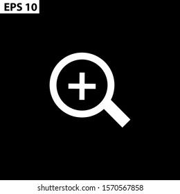 Vector magnifying glass icon.vector eps 10
