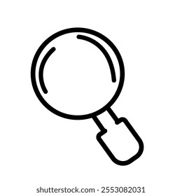 Vector Ilustración vectorial de lupa. Lupa plana para el diseño conceptual. Ilustración vectorial aislada. Vector de icono de Búsqueda. Signo de Búsqueda. Símbolo de icono de lupa aislado. Negocios 