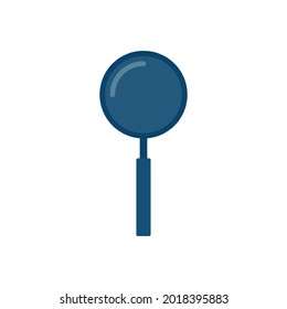 vector magnifying glass on isolate white background, magnifying glass flat design icon, scientific concept