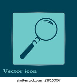 Vector magnifying glass search icon 