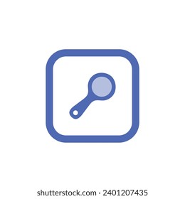 vector of magnifying glass search icon in blue, this vector is very good for icons, banners, covers, logos