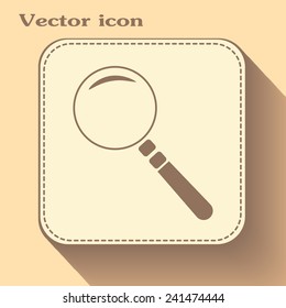 Vector magnifying glass search icon 