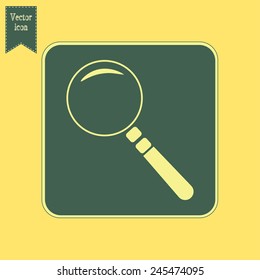 Vector magnifying glass search icon 