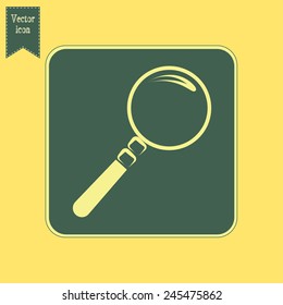 Vector magnifying glass search icon 