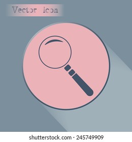 Vector magnifying glass search icon 