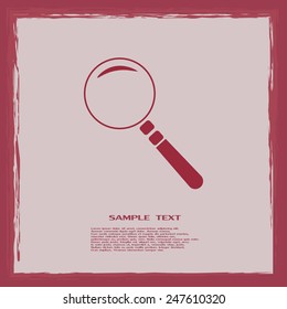 Vector magnifying glass search icon 