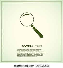 Vector magnifying glass search icon 