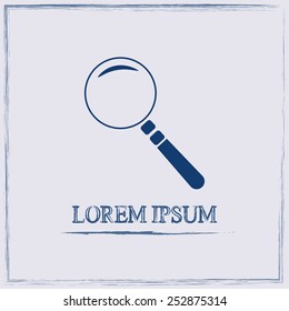 Vector magnifying glass search icon 