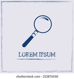 Vector magnifying glass search icon 