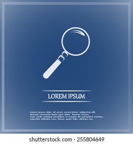 Vector magnifying glass search icon 