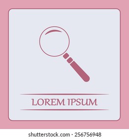 Vector magnifying glass search icon 