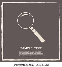 Vector magnifying glass search icon 