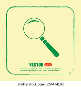 Vector magnifying glass search icon 
