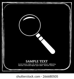 Vector magnifying glass search icon 