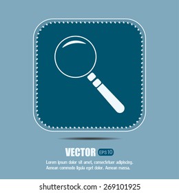 Vector magnifying glass search icon 