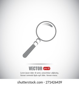 Vector magnifying glass search icon 
