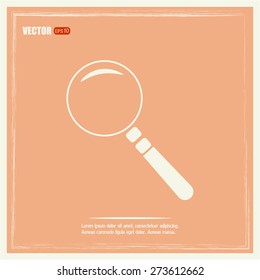 Vector magnifying glass search icon 