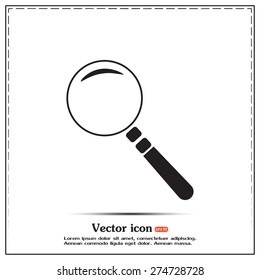 Vector magnifying glass search icon 