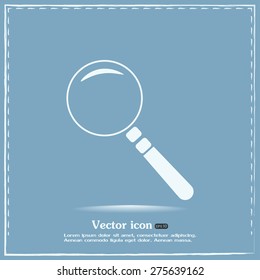 Vector magnifying glass search icon 