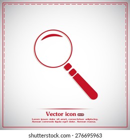 Vector magnifying glass search icon 