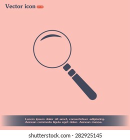 Vector magnifying glass search icon 