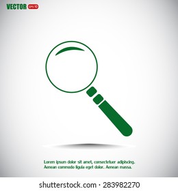 Vector magnifying glass search icon 
