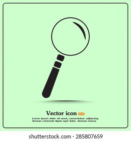 Vector magnifying glass search icon 